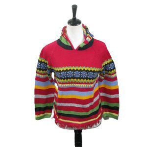 Hannah Andersson Colorful Stripe Hooded Sweater Size 160 or Child Medium